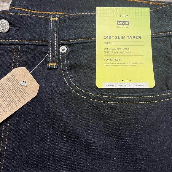 Levi's Flex Stretch 512 Slim Taper Denim Jeans - Picture 4 of 8